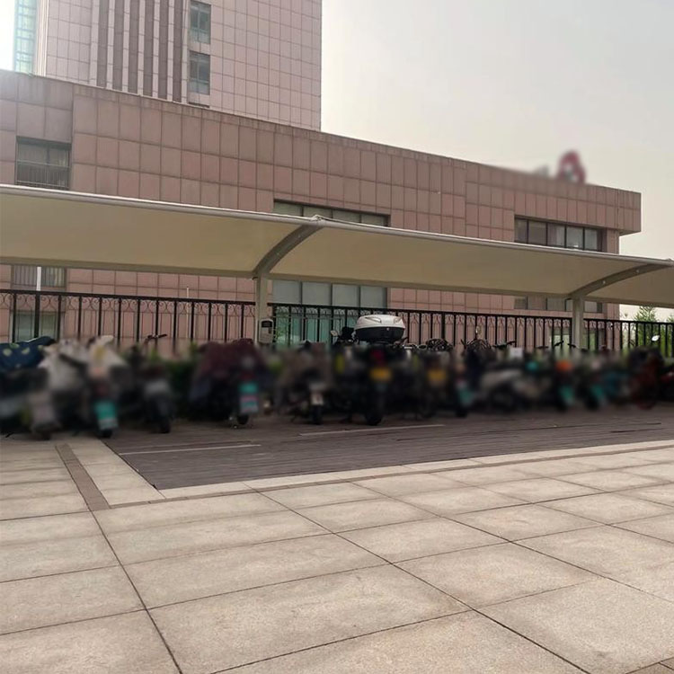 聂荣县膜结构电动车棚